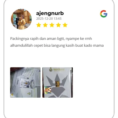 Testimoni Pelanggan Raja Emas Indonesia di WhatsApp