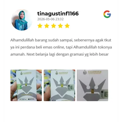 Testimoni Pelanggan Raja Emas Indonesia di WhatsApp
