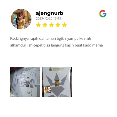Testimoni Pelanggan Raja Emas Indonesia di WhatsApp