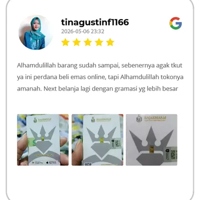 Testimoni Pelanggan Raja Emas Indonesia di WhatsApp