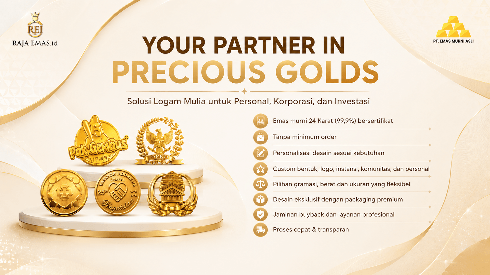 Promo dan Layanan Raja Emas Indonesia 1